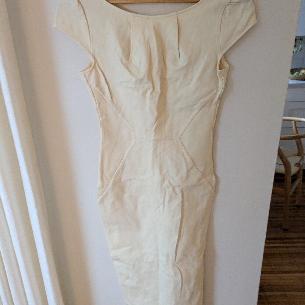 Lulu's Cream Midi Dress